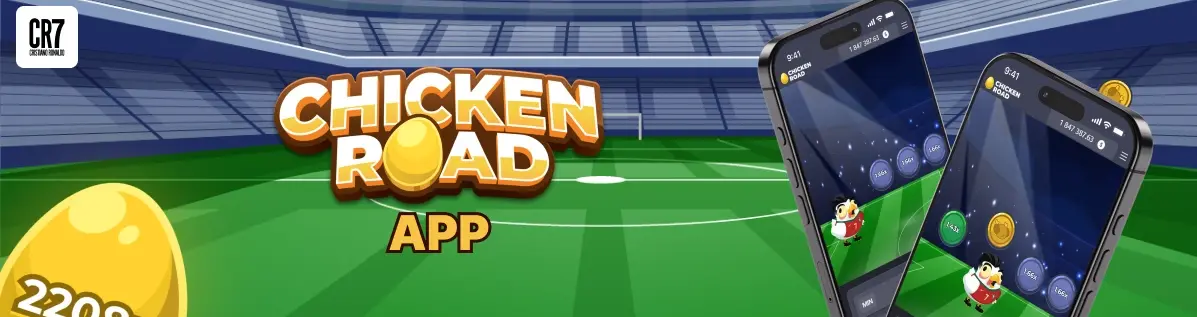 Chicken Road Ronaldo game aplikacija za Android i iOS.